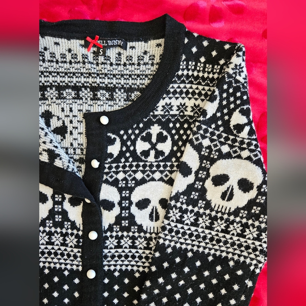 Skelly cardigan from Hell Bunny